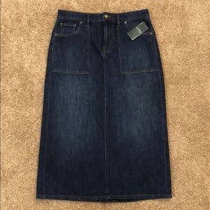 Lauren Ralph Lauren maxi skirt, denim, size 8